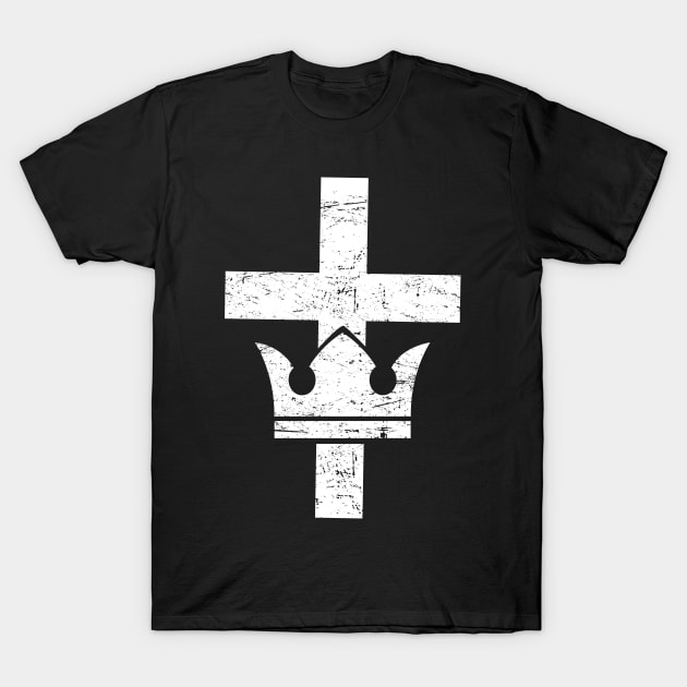 Knights Templar Cross & Crown T-Shirt by MeatMan